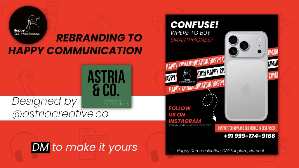 Happy Communication Rebrand — Brand Identity project by Astria & Co.